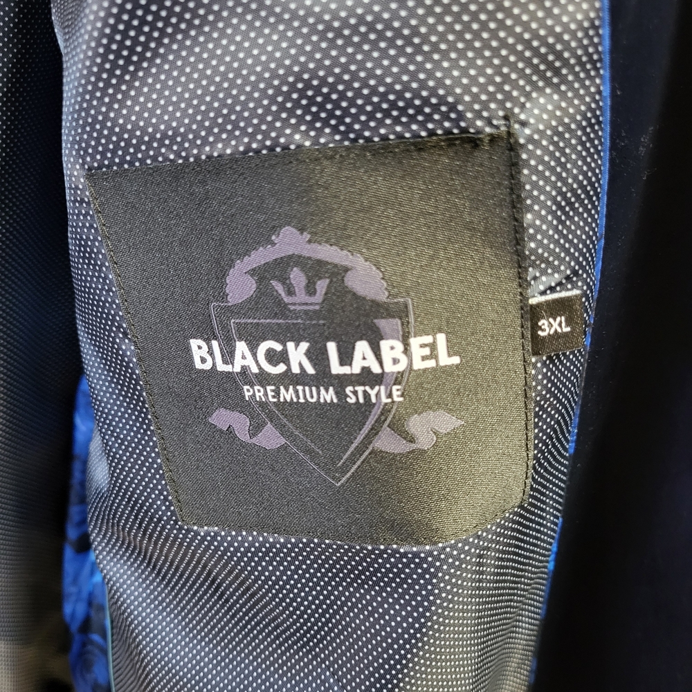 Black Label Velvet Sport Coat - Deep Navy - Picture 7 of 8